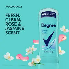 Degree- Women Long Lasting Antiperspirant & Deodorant Stick  Shower Clean - 74g / 2.6 Oz Deodorant Units